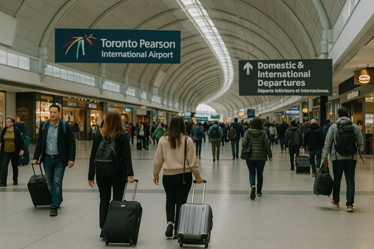 Two women were detained at Toronto Airport with more than $1,000,000 in their suitcases